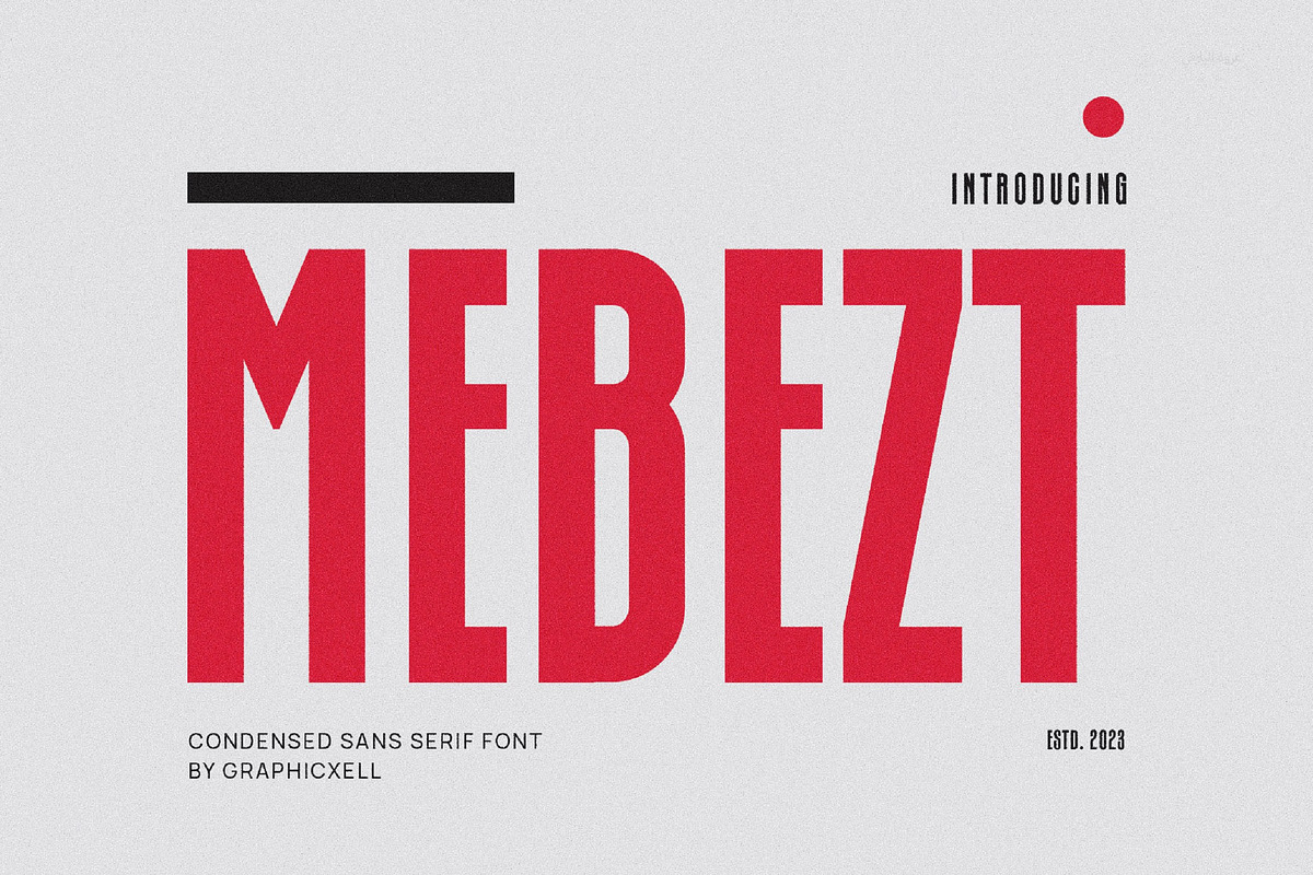Mebezt Modern Futuristic Sans Serif, a Sans Serif Font by Perfectype (Photo 1 of 7)
