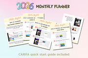 2026 Monthly Planner-Canva Template, a Templates & Theme by Adalin Shop (Thumbnail 11 of 12)