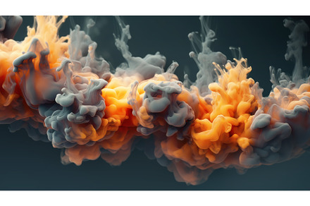 Orange Ink Splash Under Water, a Background Photo by BazziBa♥