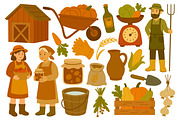 Harvest set, a Seasonal Illustration by ananastya (Thumbnail 3 of 6)