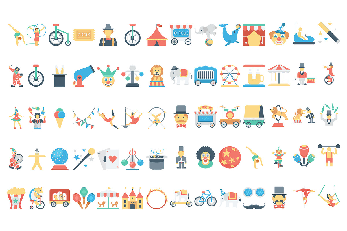 Circus Icon Collection, an Icon by Vector Portal (Photo 4 of 4)