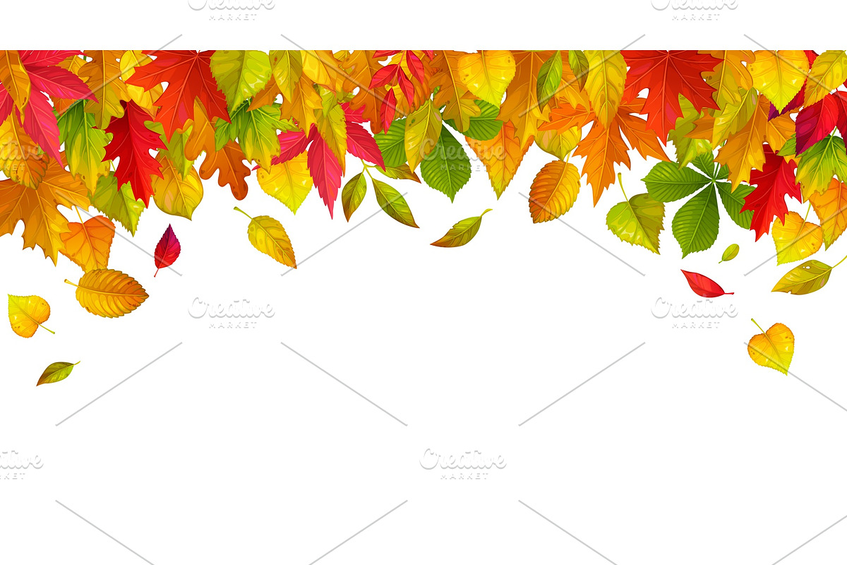 Hello autumn cover and fall frame, a Seasonal Illustration by Seavector Studio (Photo 1 of 3)
