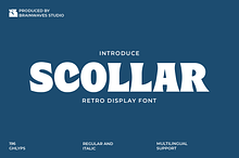Scollar - Retro Font