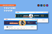 Healthy Lifestyle Youtube Cover, a Social Media Template by MikroType Std (Thumbnail 1 of 4)
