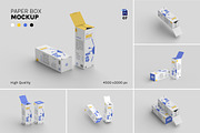 Paper Box Packaging Mockup, a Packaging Mockup by Graphic Deal (Thumbnail 1 of 8)