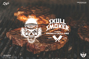 Skull Smoker Logo Template, a Branding & Logo Template by Kreasi Malam (Thumbnail 8 of 11)