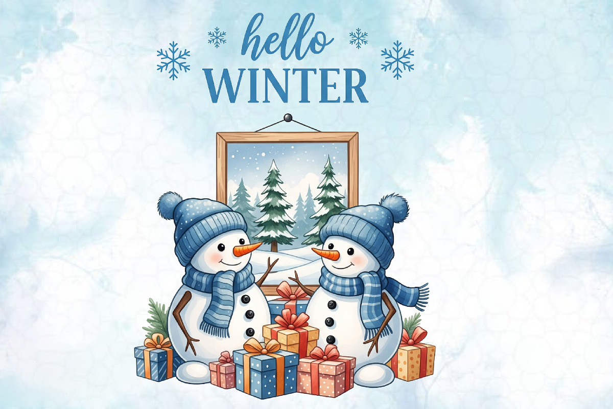 Christmas Snowman PNG Bundle, an Illustration by Designworld (Photo 3 of 10)