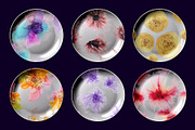Flowers fluid art set., a Pattern Graphic by Digital illustration shop (Thumbnail 4 of 11)