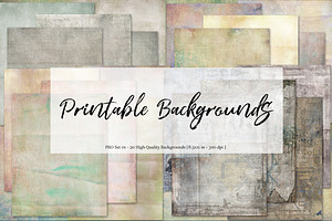 Printable Backgrounds - Set 01
