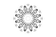 Ornamental Black White Mandala Pack, a Decorative Illustration by NJ Himel (Thumbnail 14 of 103)