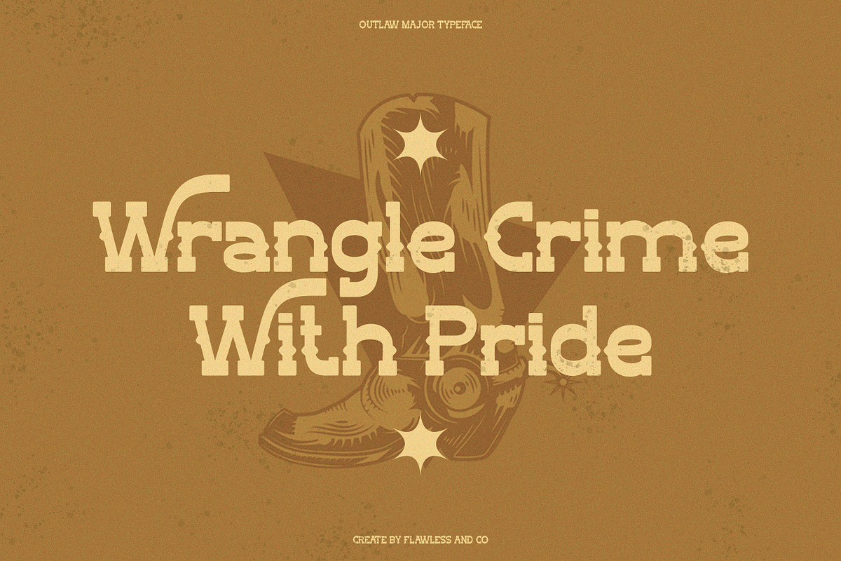 Outlaw Major - Slab Serif Font, a Serif Font by Flawless And Co (Photo 5 of 10)