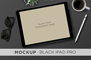 Mockup . Black iPad Pro & Pencil, an iPhone Mockup by tomodachi studio (Thumbnail 1 of 4)
