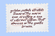 Golden Petals Brush Font Calligraphy, a Script Font by Letterena Studios Script (Thumbnail 3 of 10)