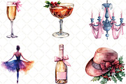 1920 Coquette Christmas Clipart, an Illustration by Black Bird Studio (Thumbnail 3 of 6)