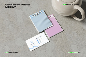 Cloth Color Palette Mockup