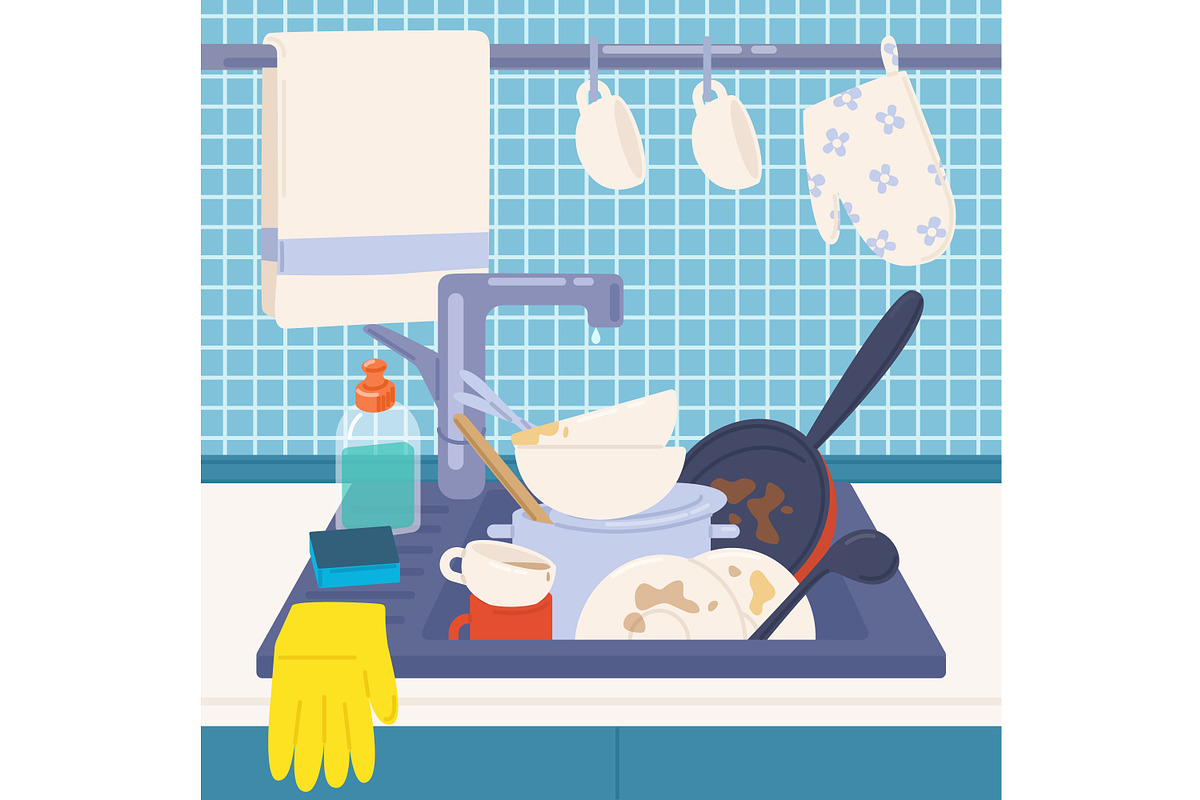 Dirty kitchenware, an Object Illustration by Good Studio (Photo 3 of 4)