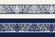 Blue Indian Block Print: Border, a Pattern Graphic by StabuLaRasa illustration (Thumbnail 8 of 16)