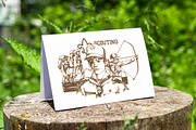 A6 Landscape Bi-fold Card Mockup, a Print Template by ItemBridge (Thumbnail 3 of 4)