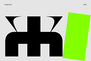 GUSSET Display modular font, a Font by Viktor Pesotsky | Fonts (Thumbnail 10 of 16)