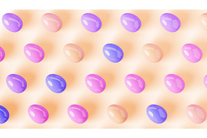 3d Pattern Of Colorful Easter Eggs