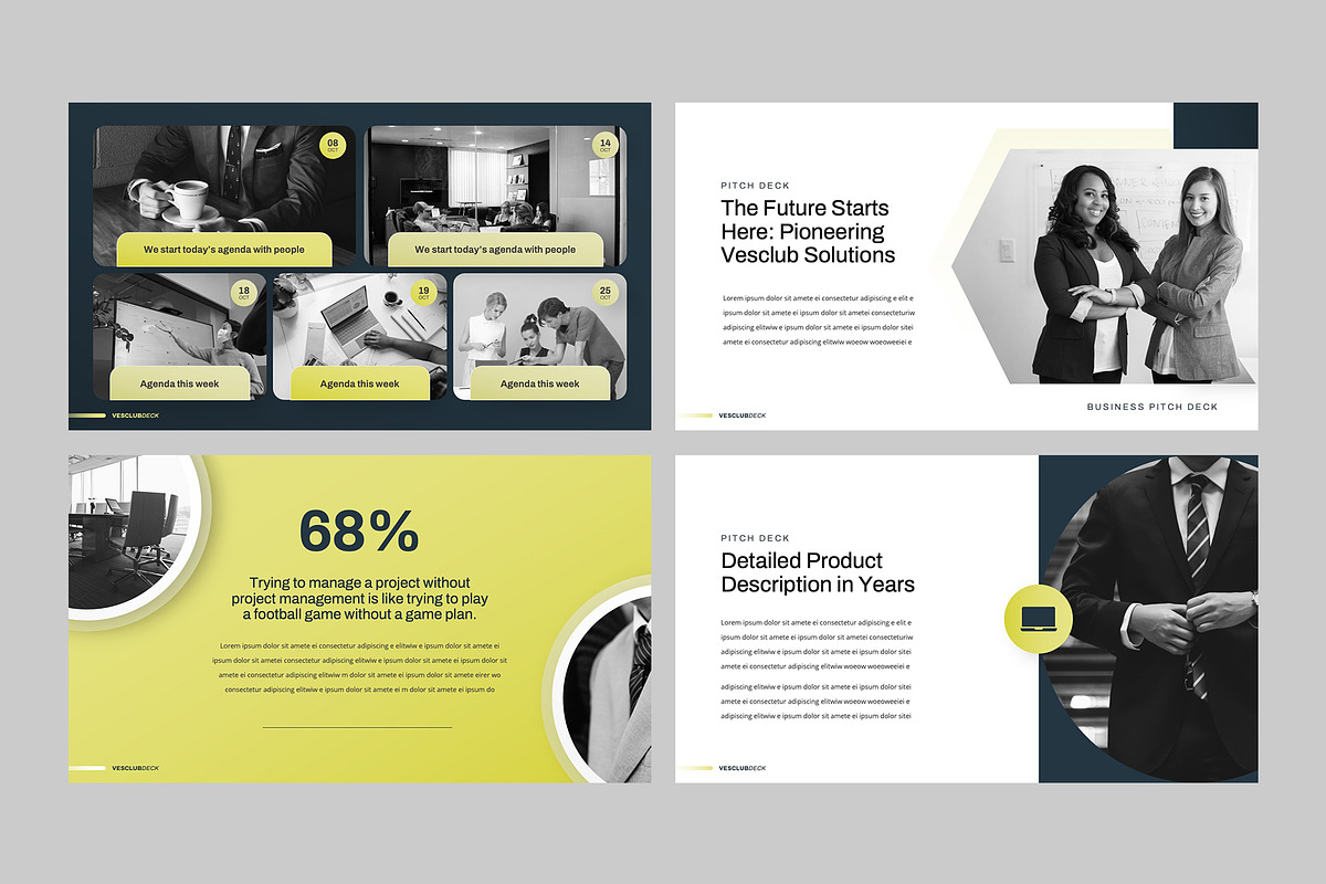 VESCLUB Business Pitchdeck PPT, a Presentation Template by rgbryand (Photo 5 of 9)