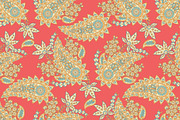 Paisley seamless fabric pattern, a Pattern Graphic by antalogiya (Thumbnail 2 of 5)
