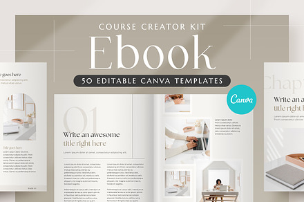 Minimalist Ebook Canva Template, a Marketing Template by Modo Design Studio