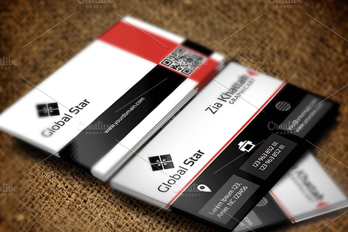 Global Star Vol-17, a Business Card Template by Zia Grfx (Photo 1 of 2)