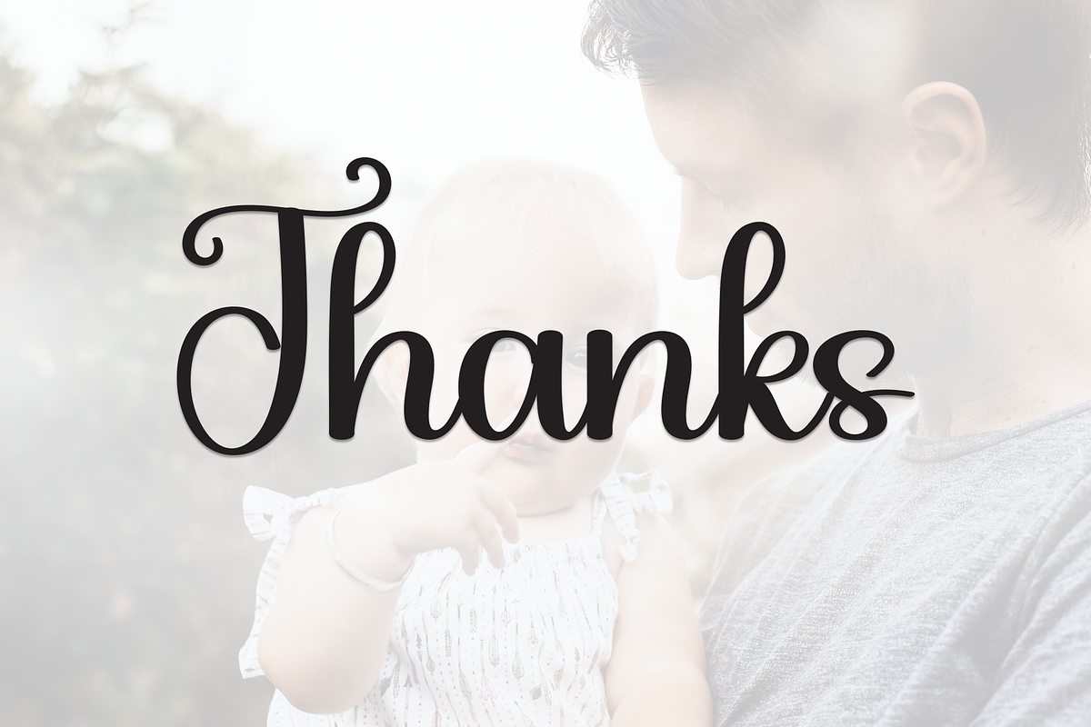 Daddy | Script Font, a Handwritten Font by Scratchones (Photo 9 of 9)