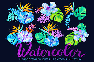 watercolor bouquets