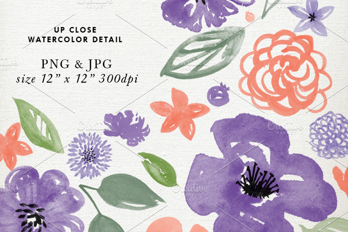 Watercolor Purple Flower Cross, an Invitation Template by La Bella Rue (Photo 4 of 4)