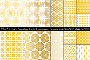 Seamless Gold Geometric Patterns, a Pattern Graphic by Melissa Held Designs (Thumbnail 1 of 8)