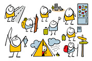 Cartoon tourism set 1., a Person Illustration by eka panova (Thumbnail 2 of 7)