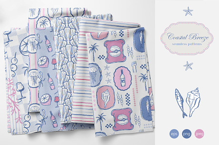 Coastal Breeze - Seamless Patterns, a Pattern Graphic by Milky April