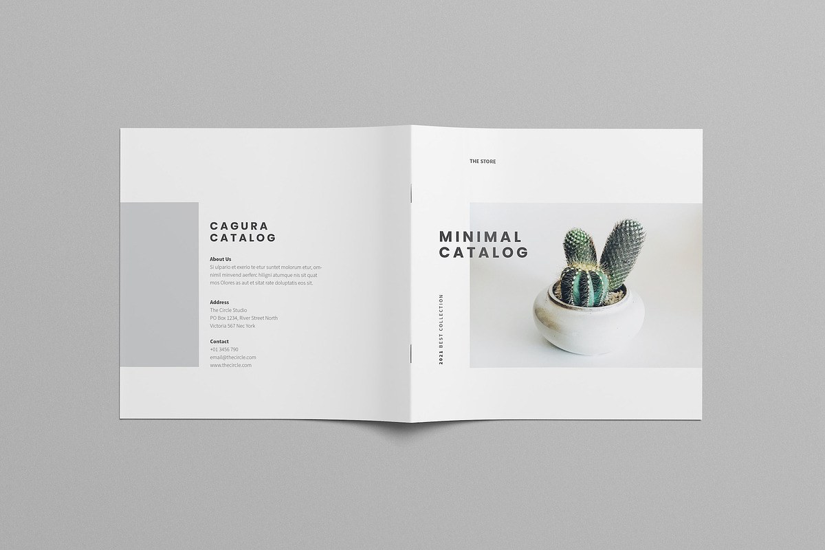 Minimal Square Catalog, a Brochure Template by Meenom Templates (Photo 3 of 14)