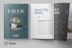 Ebook Design Template | Canva, a Brochure Template by HiveArts