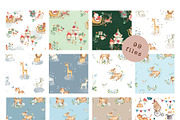 BUNDLE #1- Watercolor Patterns, an Animal Illustration by Flora+Bear (Thumbnail 2 of 10)
