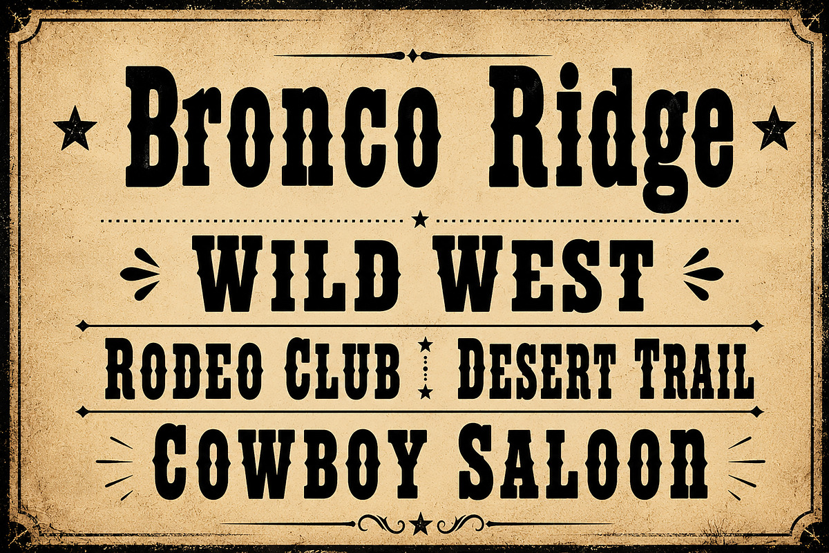 Bronco Ridge, a Slab Serif Font by Wow Magic (Photo 3 of 6)