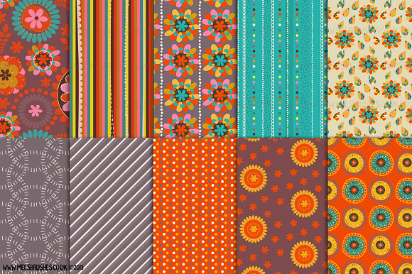 Summer Heat Pattern Papers