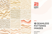 Wavy Seamless Pattern, Wavy Lines, a Pattern Graphic by BrushstrokeArtGB (Thumbnail 2 of 10)