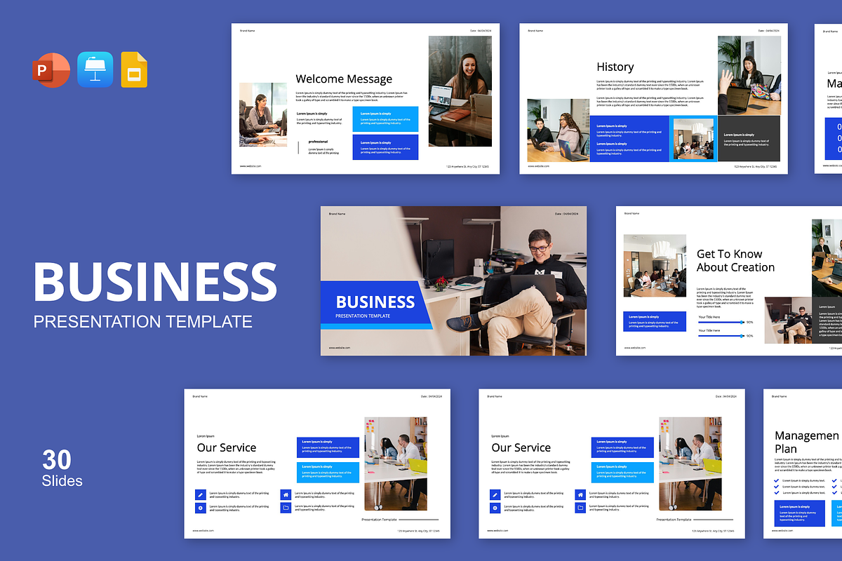 Business Presentation Template, a Presentation Template by Spesifikstd (Photo 1 of 11)