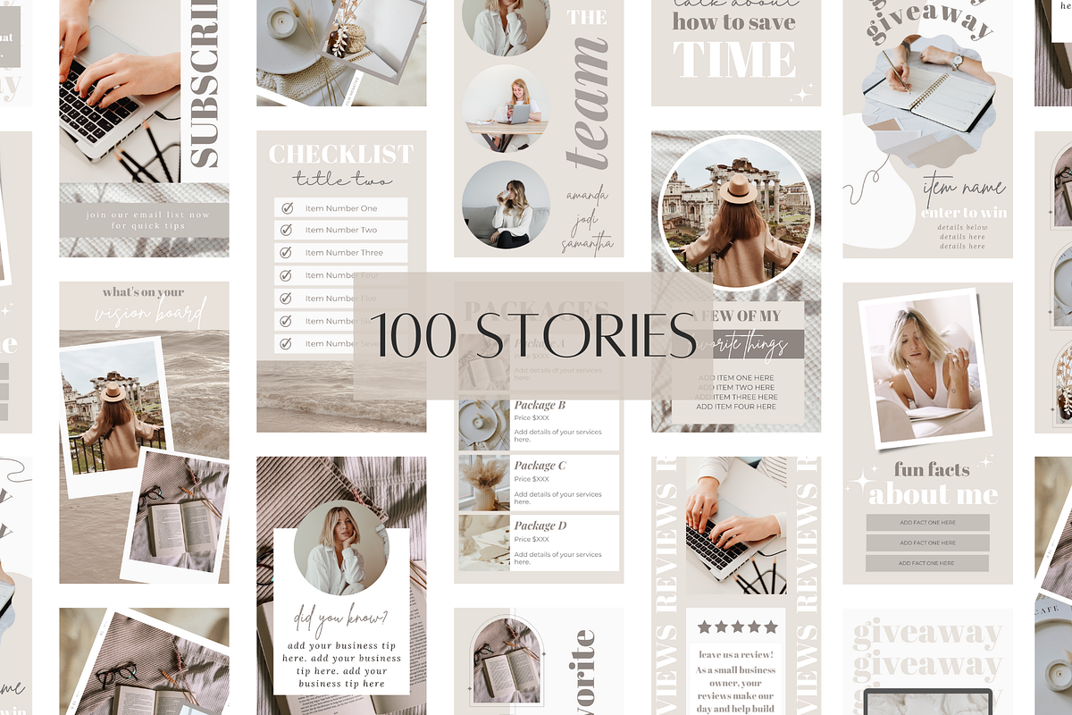 800 Instagram Canva Templates, a Social Media Template by Oh So Social Boutique (Photo 4 of 6)
