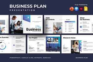 Business Plan PowerPoint Template, a Presentation Template by Pixelpick