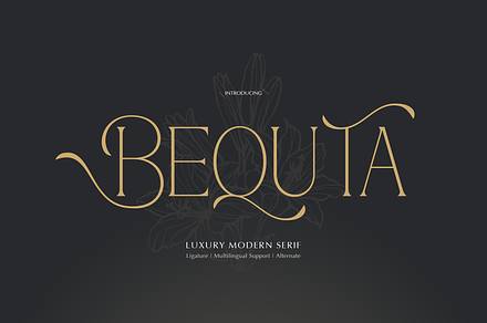 Bequta | Luxury Modern Serif