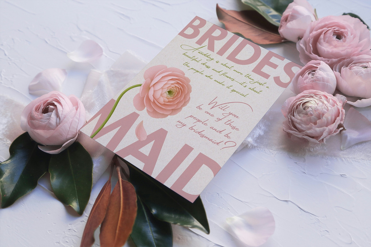 Bridesmaid Proposal Card, an Invitation Template by TrendyliciousStore (Photo 2 of 6)