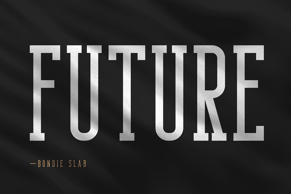 Bondie - Condensed Slab Serif Font preview 5