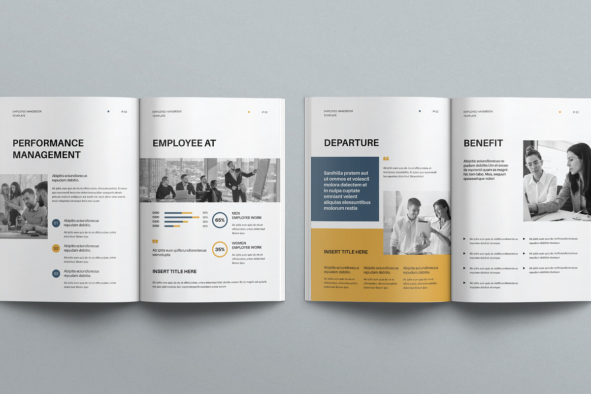 Employee Handbook Template, a Brochure Template by E-Type (Photo 5 of 7)