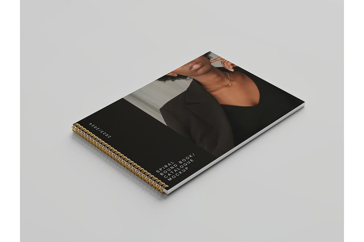 Spiral Bound Book / Catalogue Mockup, an Advertising Mockup by zippypixelstudio (Photo 3 of 10)