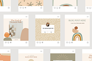 Boho Social Media Templates, a Device Mockup by Le Maison Bohem (Thumbnail 5 of 10)