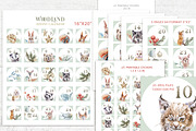 Woodland Advent Calendar & Stickers, a Stationery Template by Cat In Colour (Thumbnail 3 of 4)